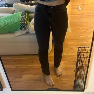 The Arlo High Rise straight long denim